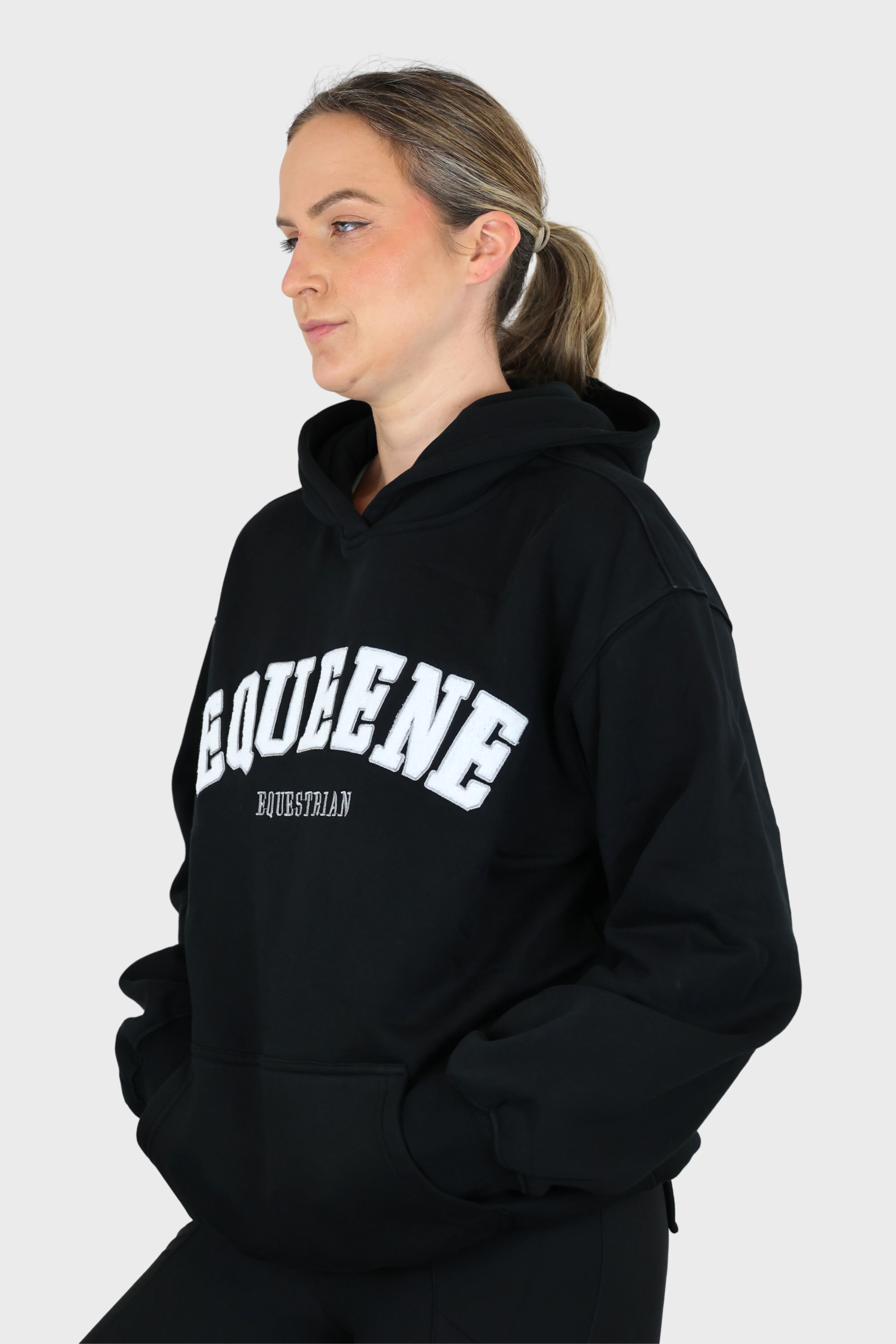 Ellie Oversized Hoodie - Black - Image 5