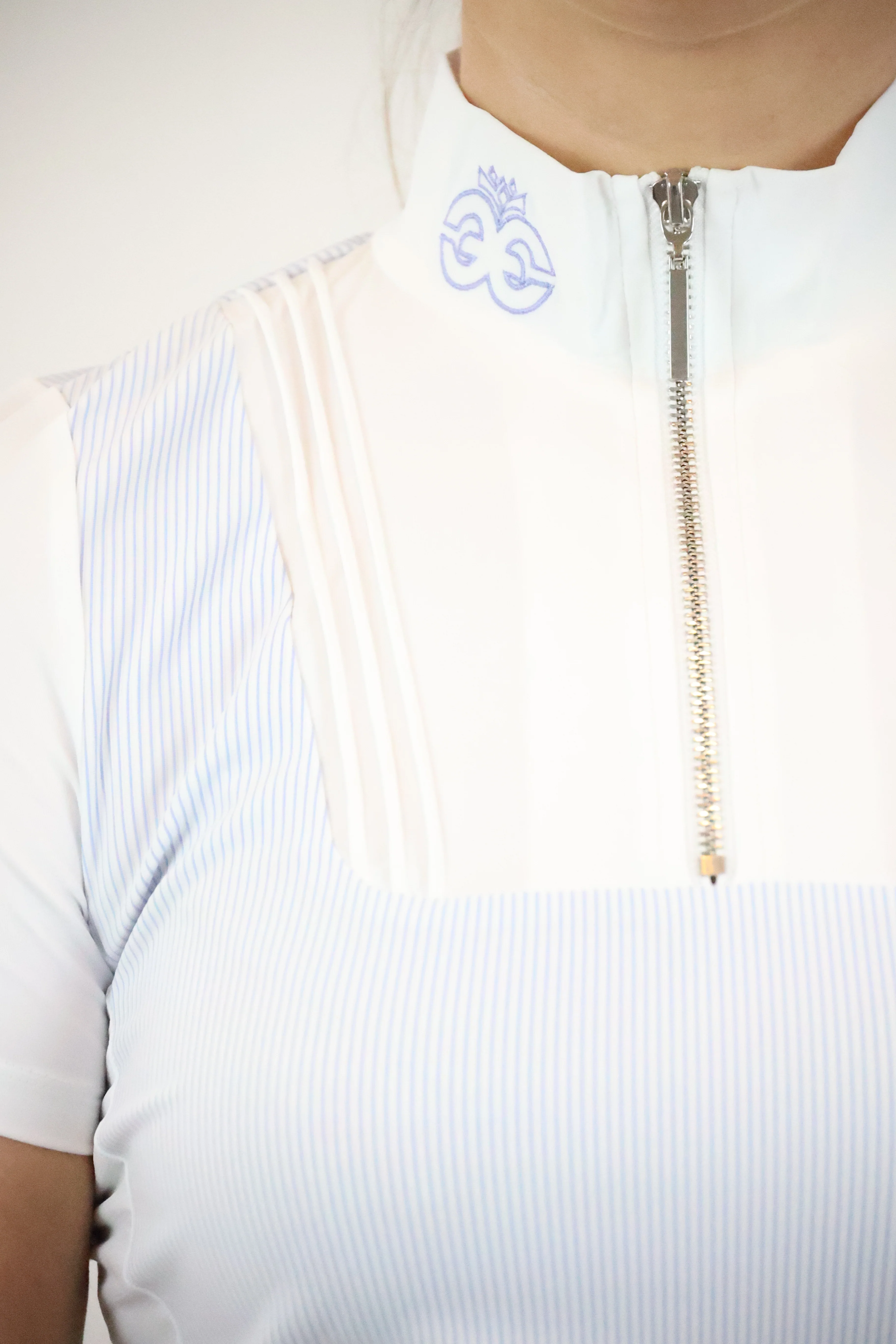 Florence Show Shirt - Powder Blue Stripe - Image 4