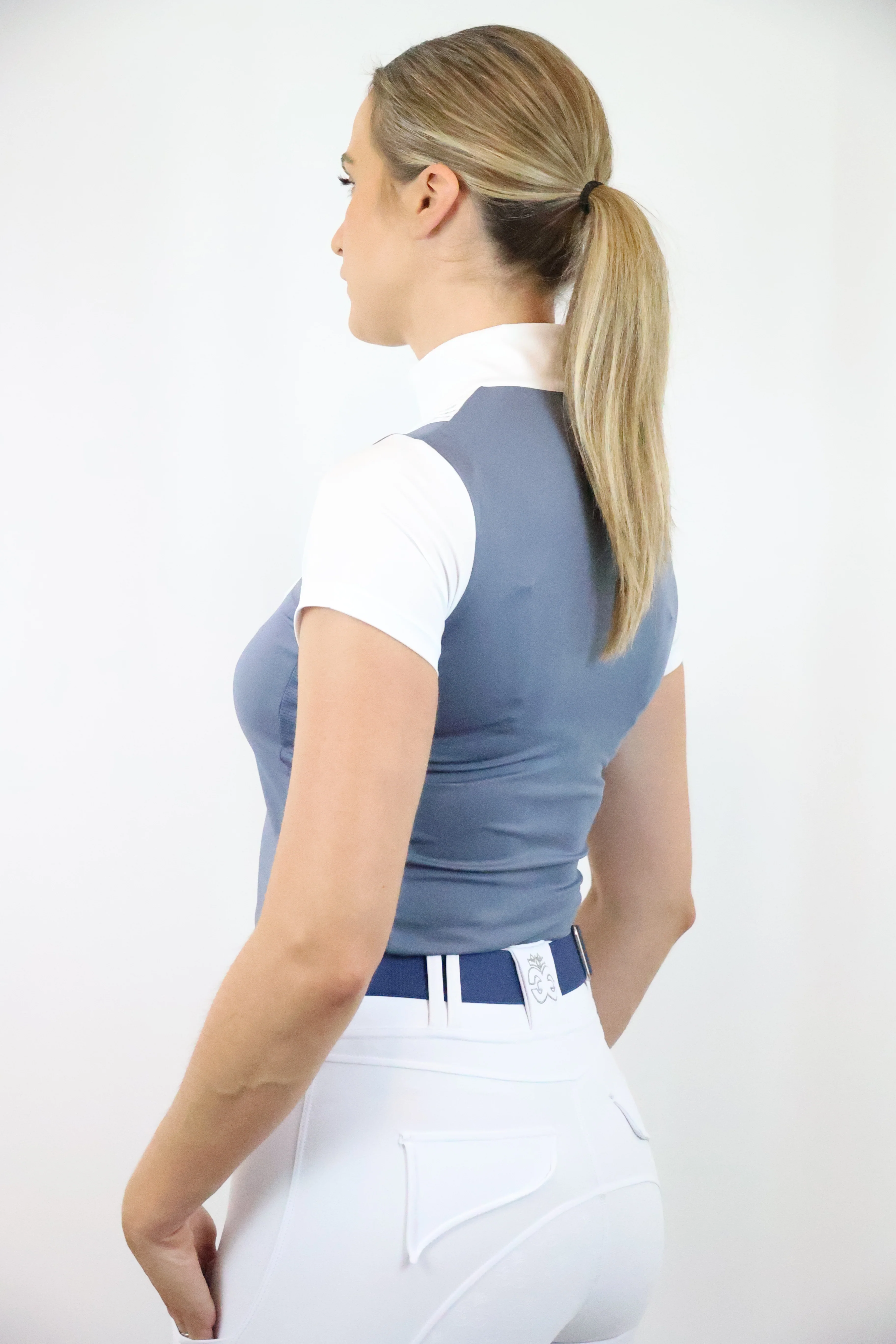 Florence Show Shirt - Steel Blue - Image 7