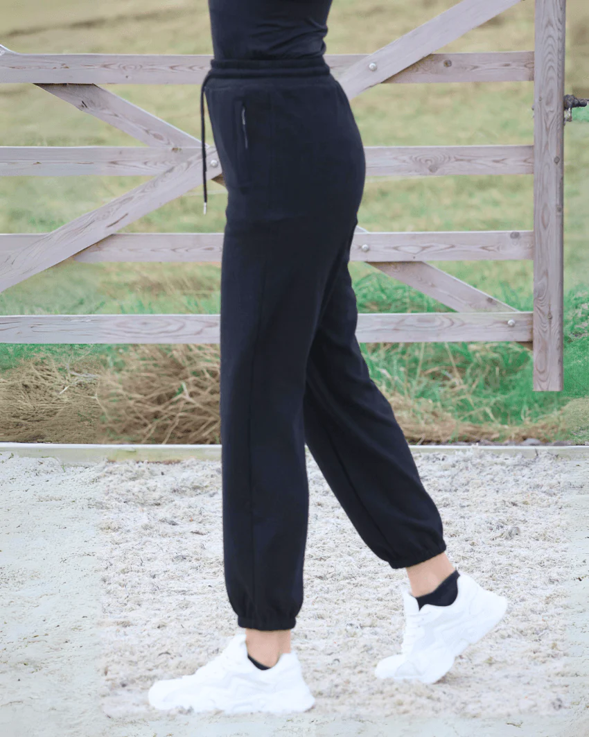 Lola Polar Sweatpants - Black - Image 3