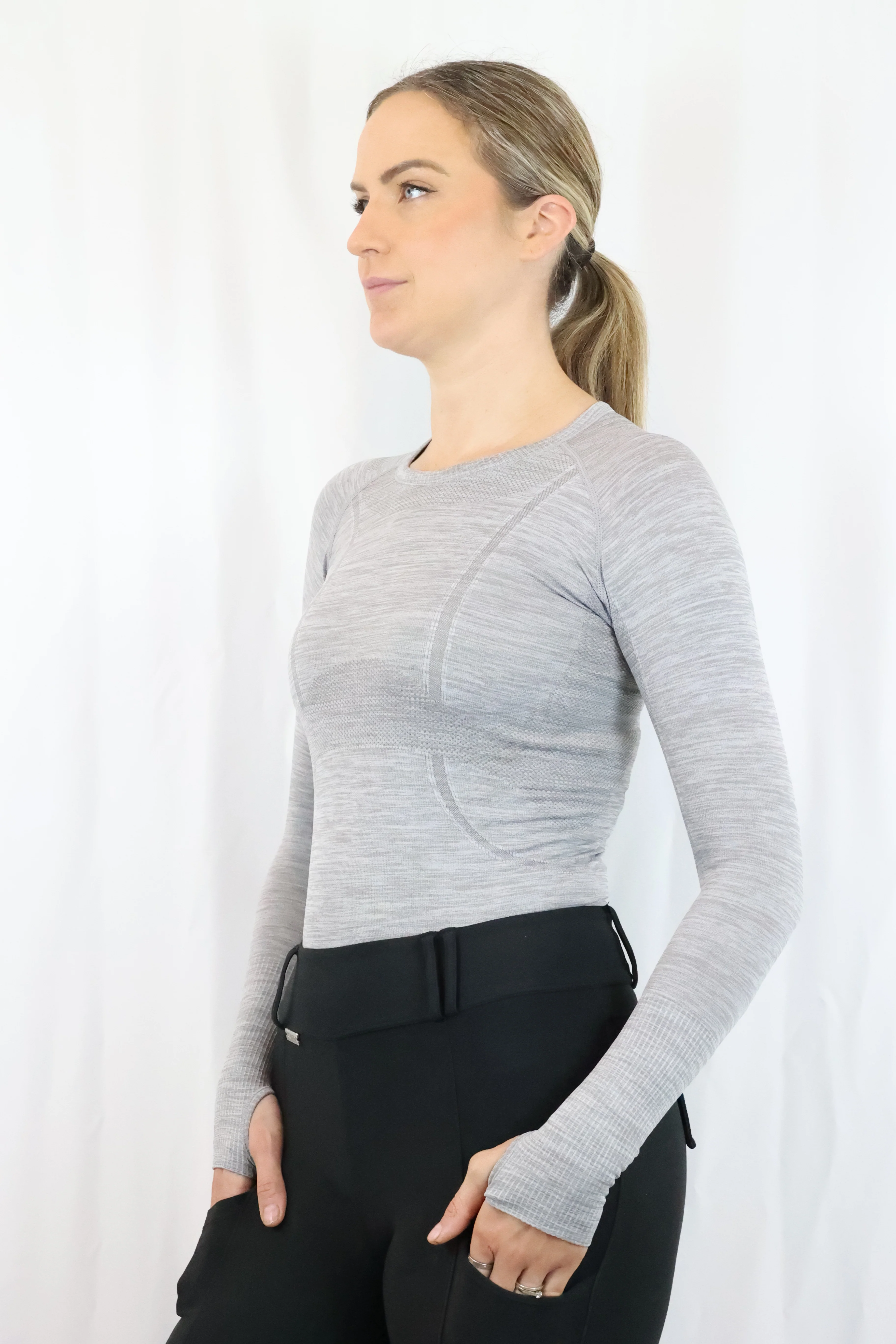 Molly Seamless Training Top - Slate Grey - Image 3