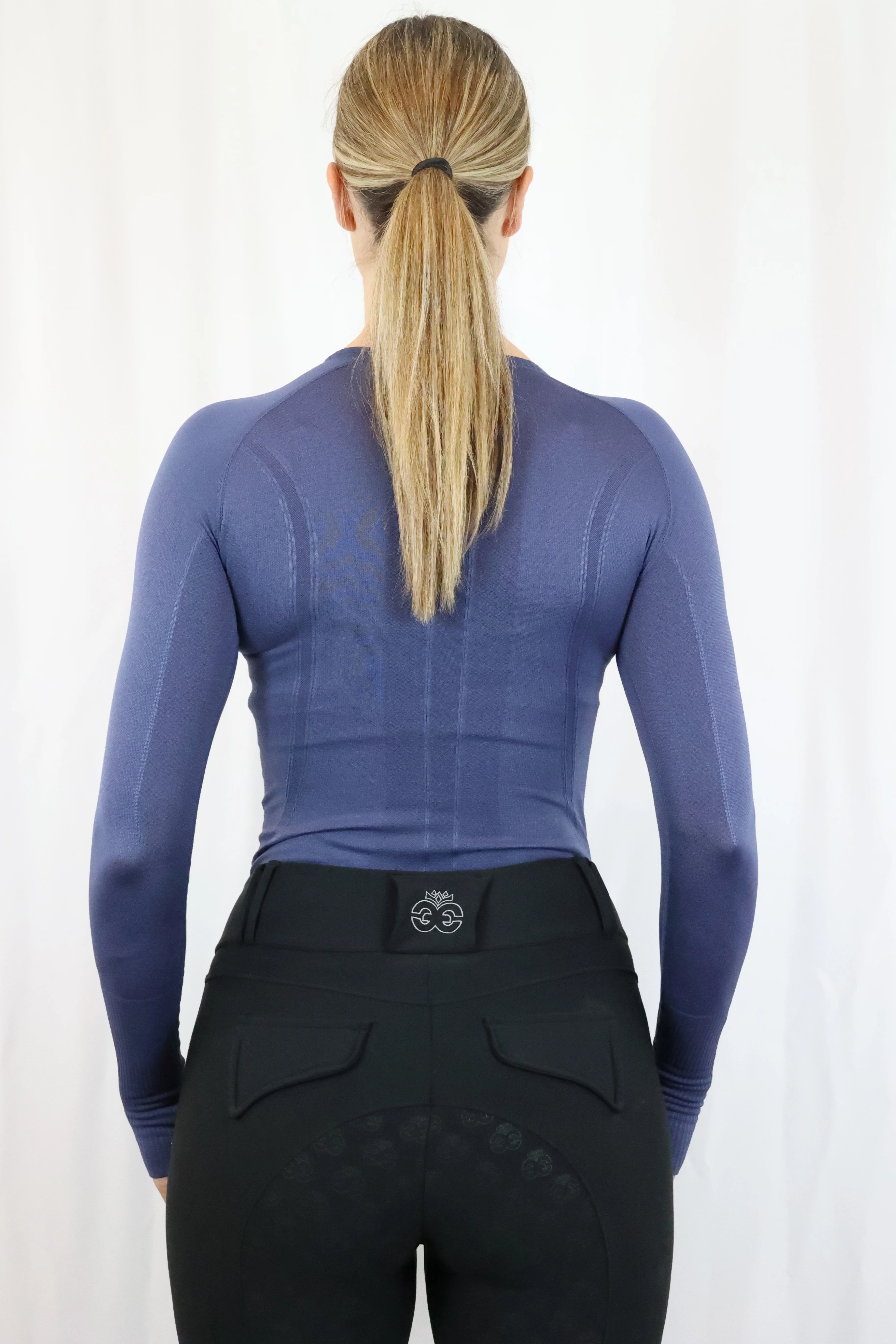 Molly Seamless Training Top - Steel Blue - Image 5
