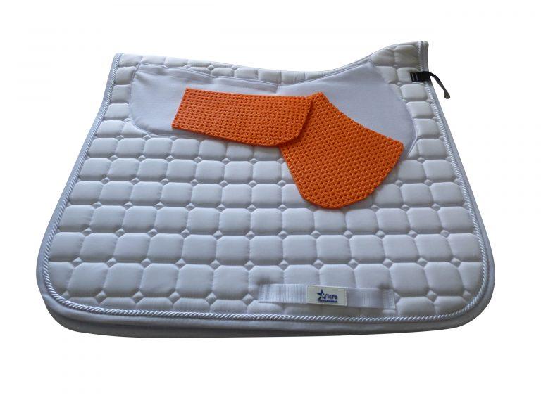 Pro-Impact Dressage Saddlecloth - White - Image 5