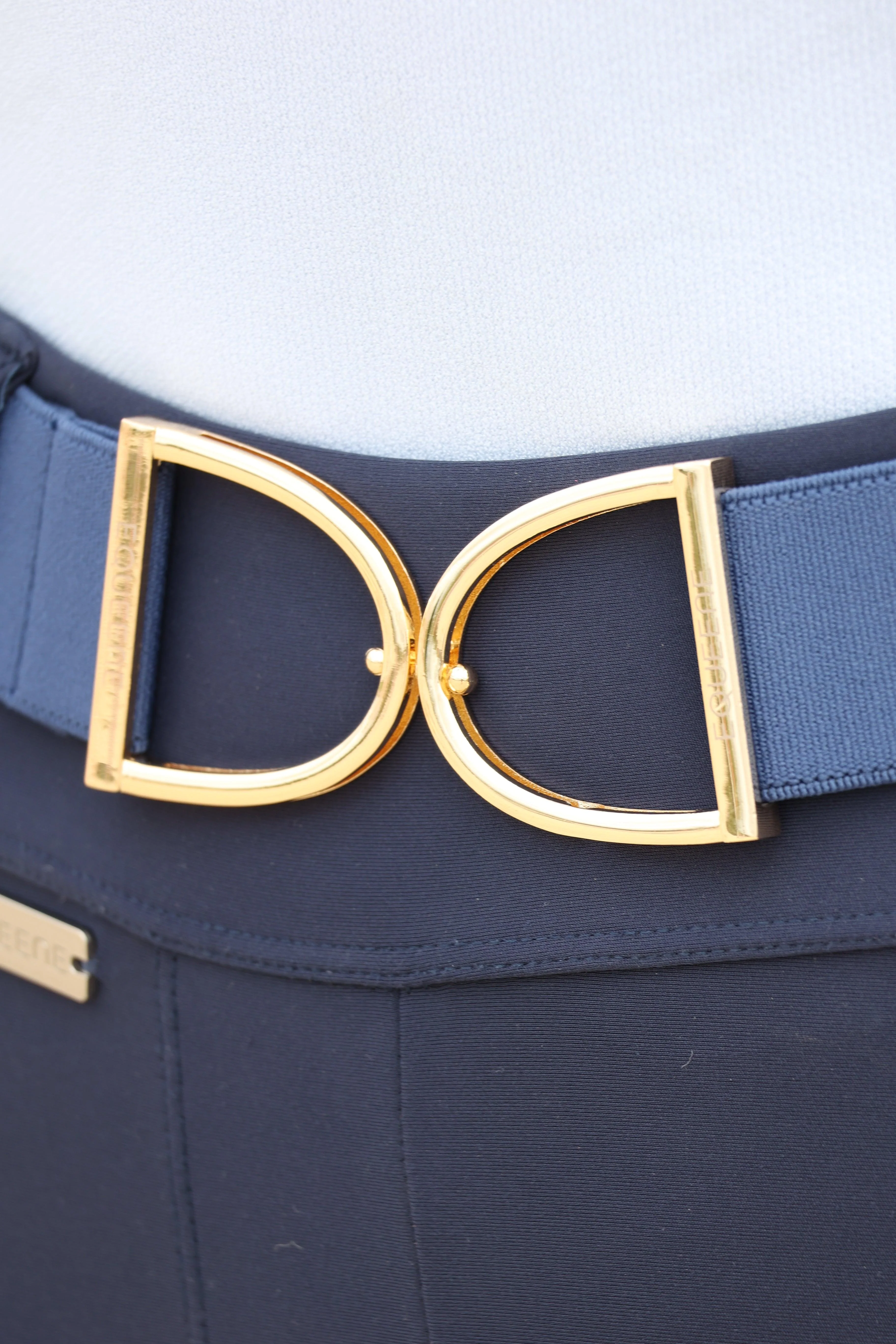 Stirrup Belt - Navy / Gold - Image 4