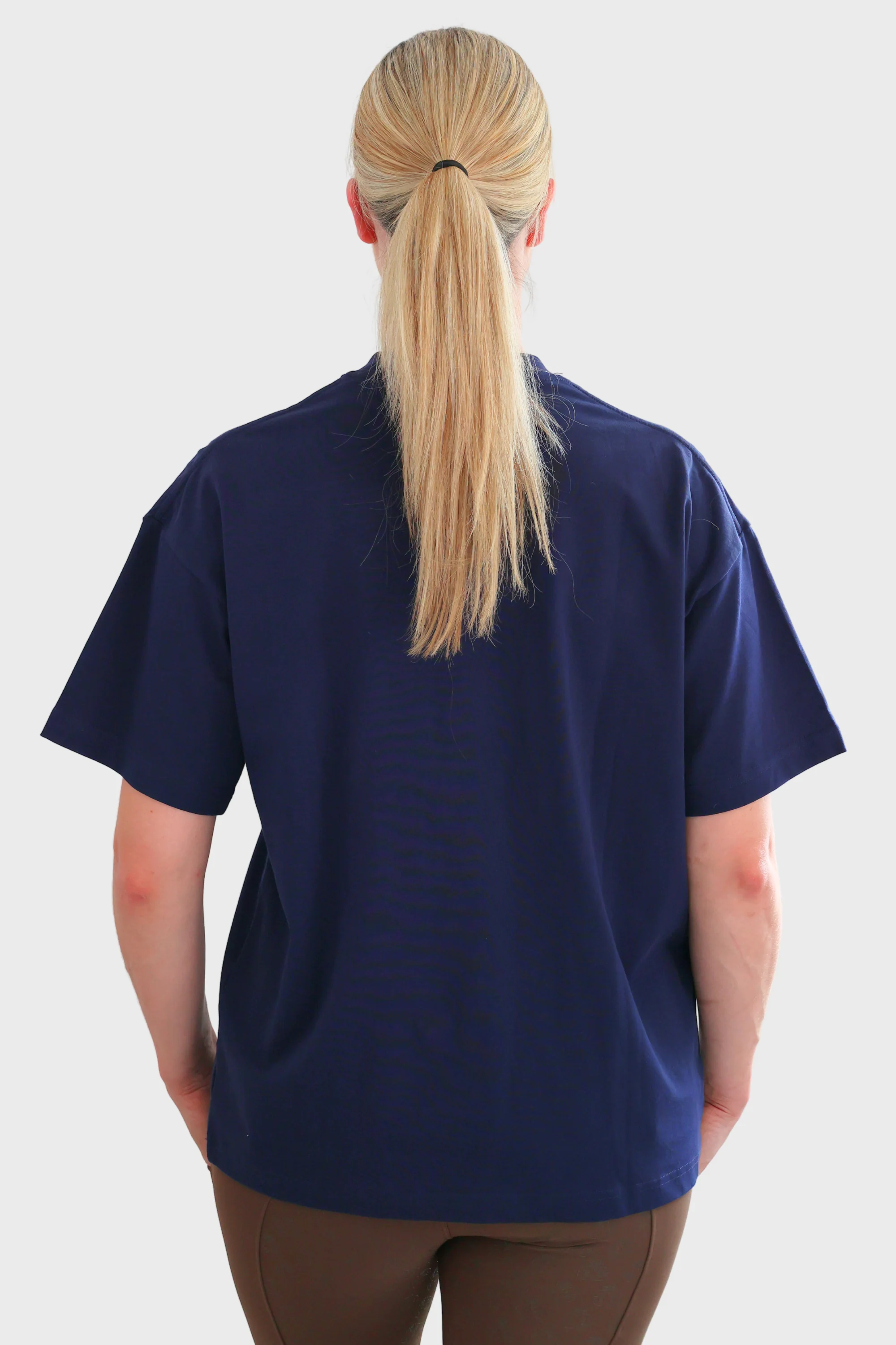 Tessa Oversized Tee - Navy - Image 4